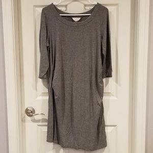 Three Seasons Maternity midi dress, large
